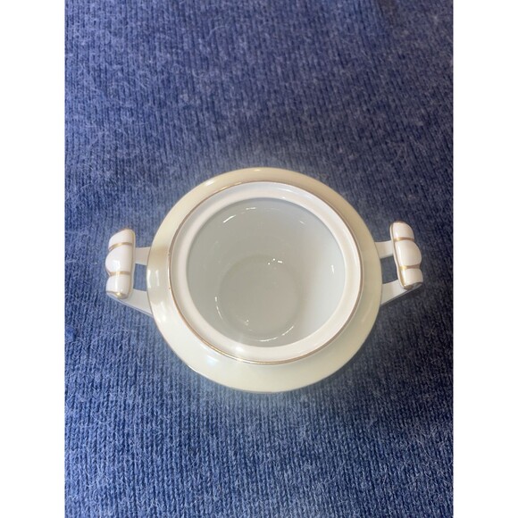 Made In Occupied Japan Fuji China Sugar Bowl With Handles - Picture 5 of 11